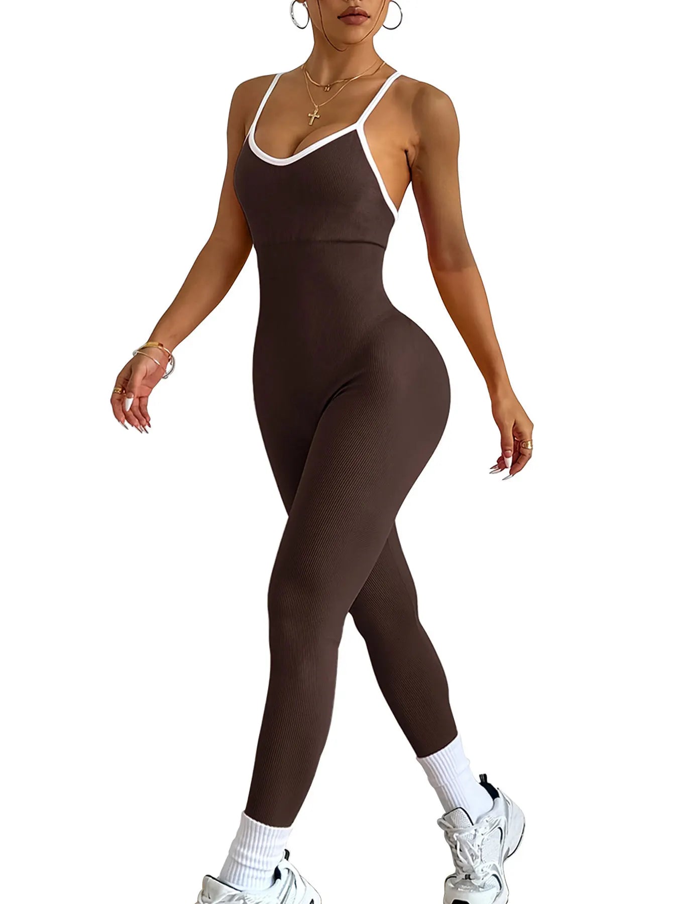Ribbed Yoga Jumpsuit
