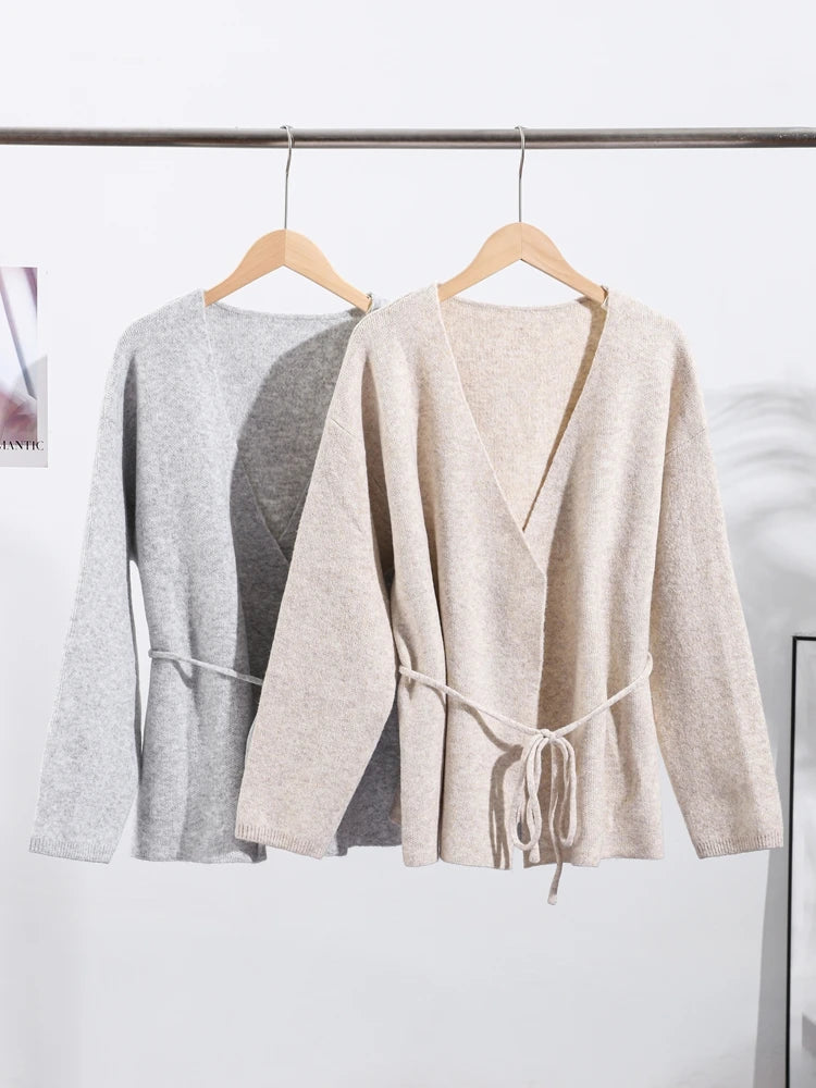 Tie Waist Knit Cardigan 🤍