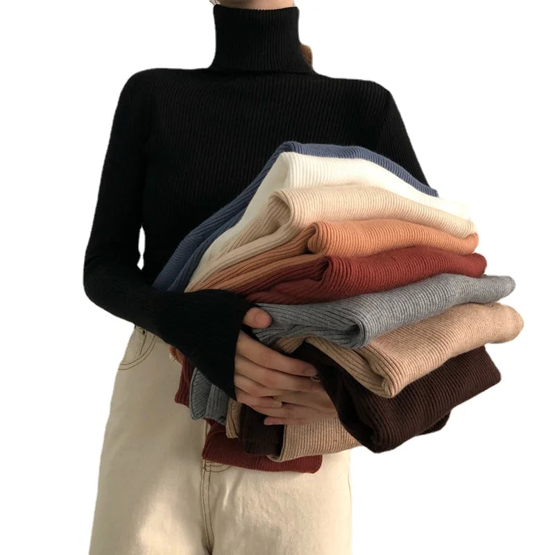 Soft Mock Neck Knit Top