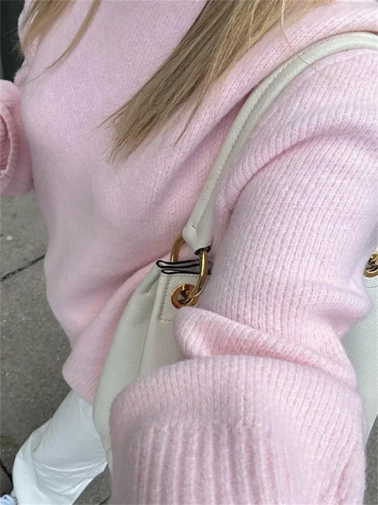 Soft Pink Knit Sweater