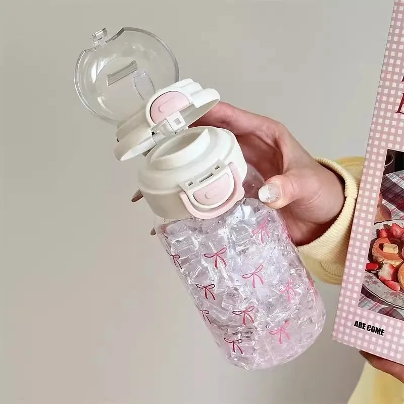 Bow Straw Bottle 🎀