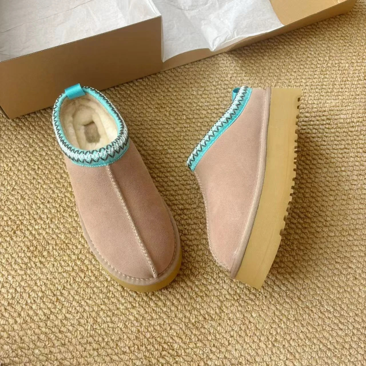 Mini Platform Boots Leather slippers