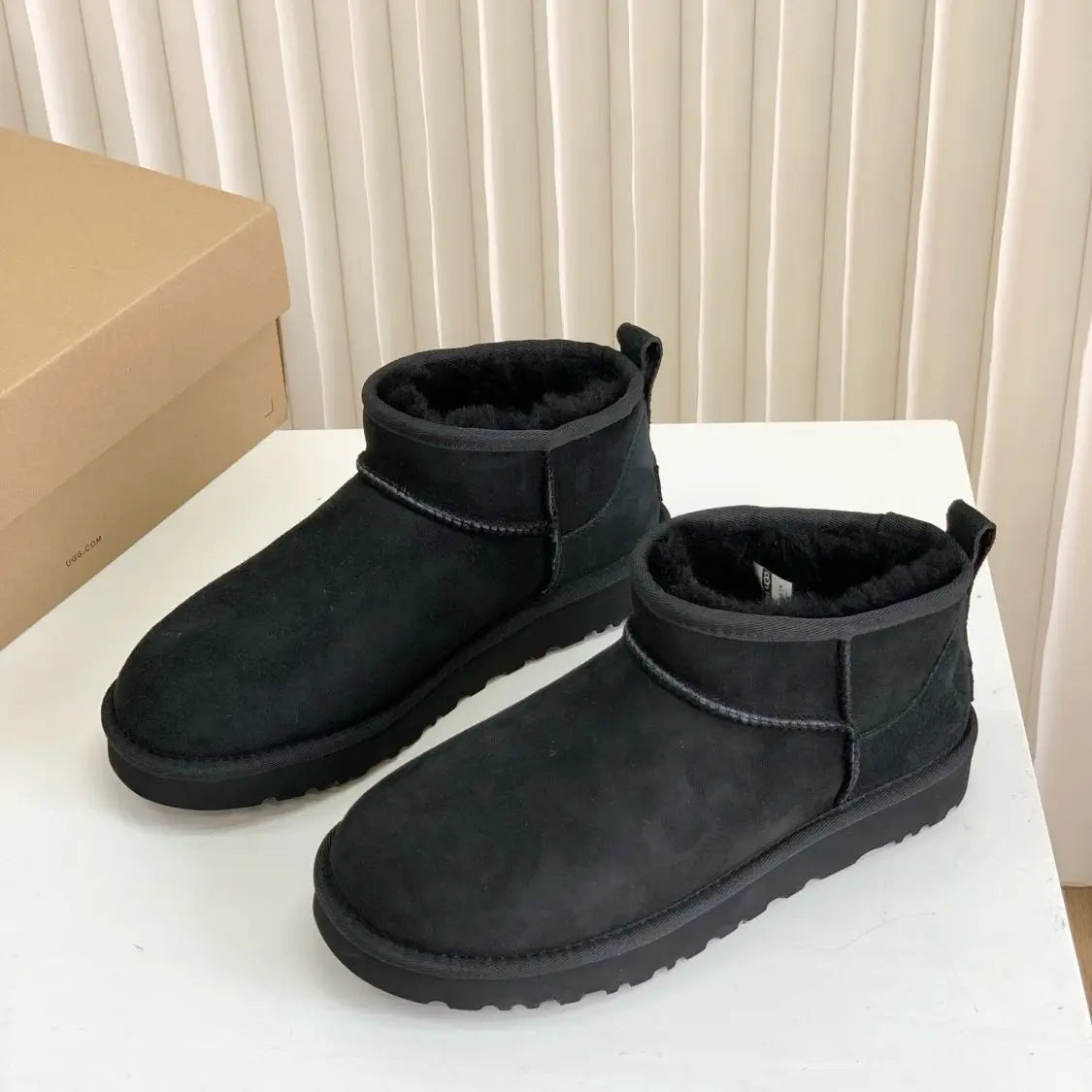 Mini Platform Boots Leather slippers