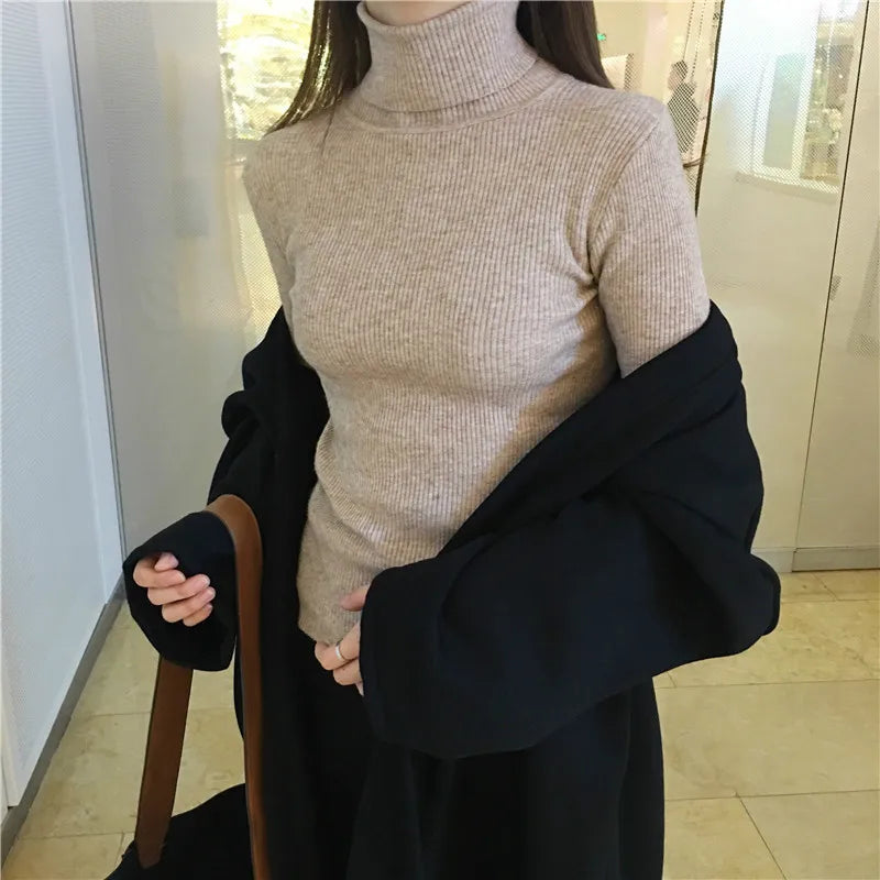 Soft Mock Neck Knit Top