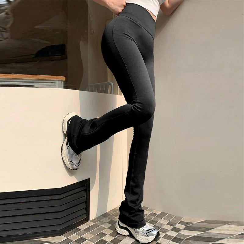 High Waist Flared Leggings 🤎