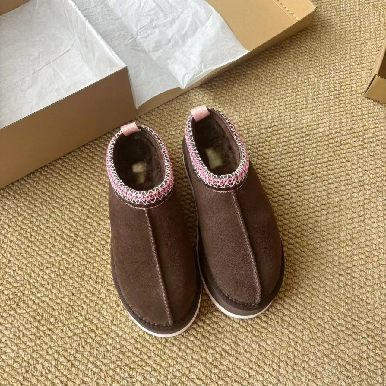 Mini Platform Boots Leather slippers
