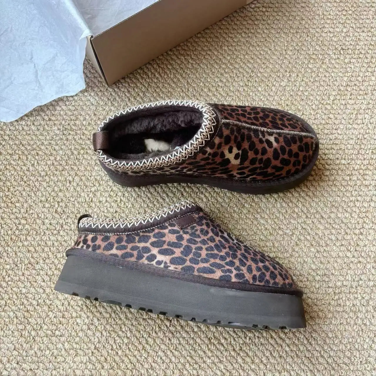 Mini Platform Boots Leather slippers