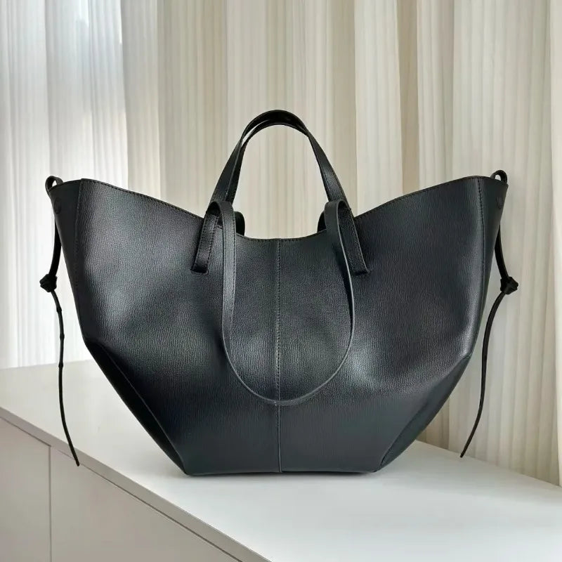 Vintage Vegan Leather Work Shopping Handbag