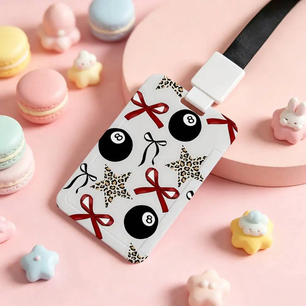 Trendiger Kartenhalter mit Schleifen- & Leo-Print 🎀