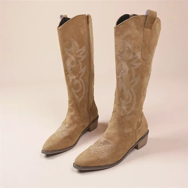 Western Knee High Boots 🤎