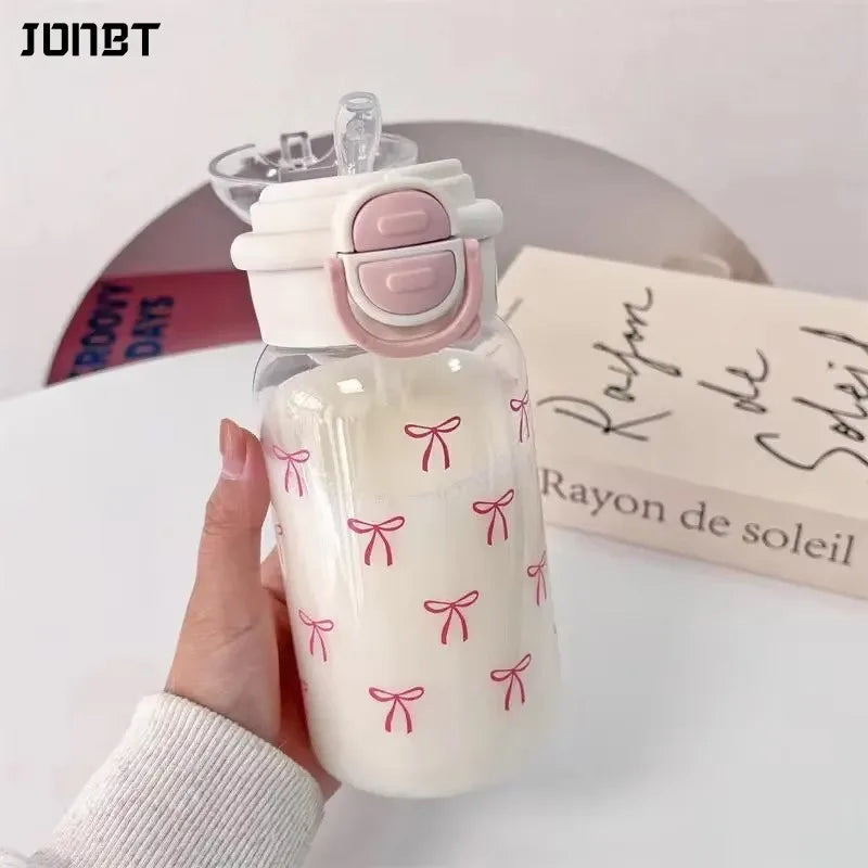 Bow Straw Bottle 🎀
