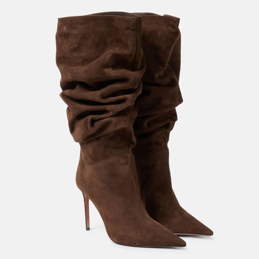 Slouchy Heeled Boots 🤎