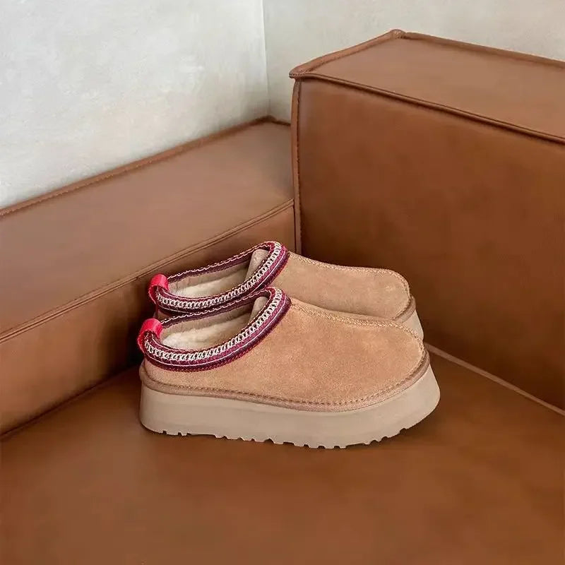 Mini Platform Boots Leather slippers