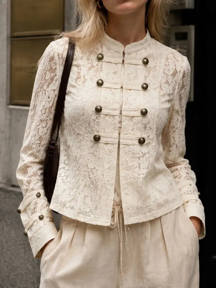 Cropped Military Coat