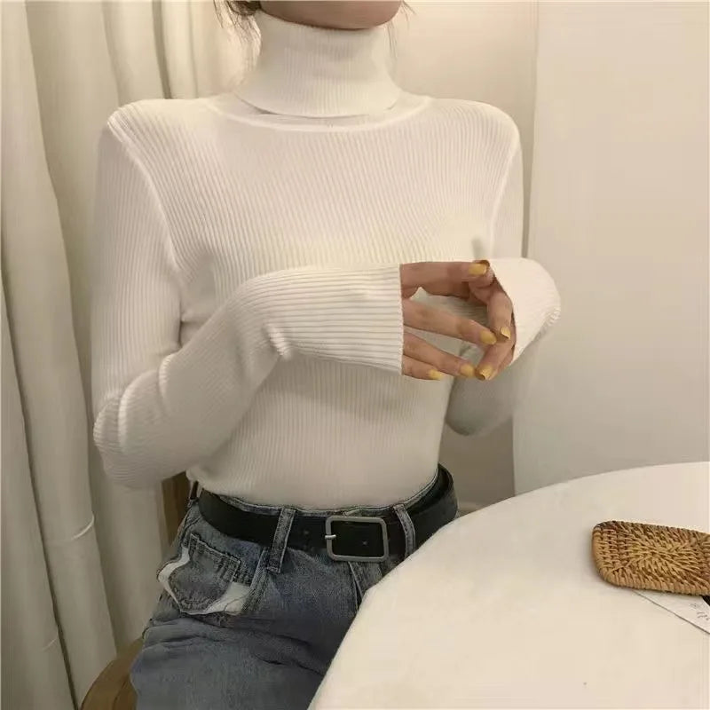 Soft Mock Neck Knit Top