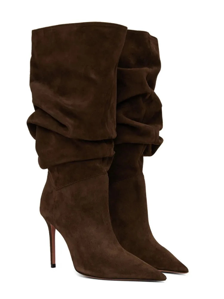 Slouchy Heeled Boots 🤎