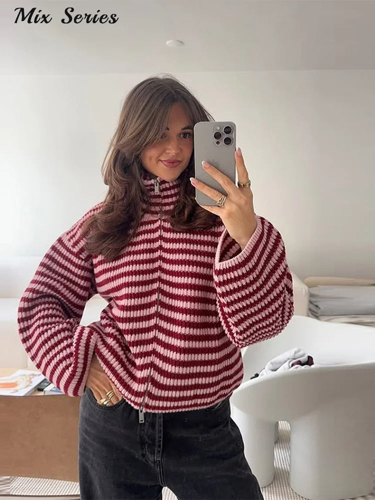 Zip Knit Cardigan