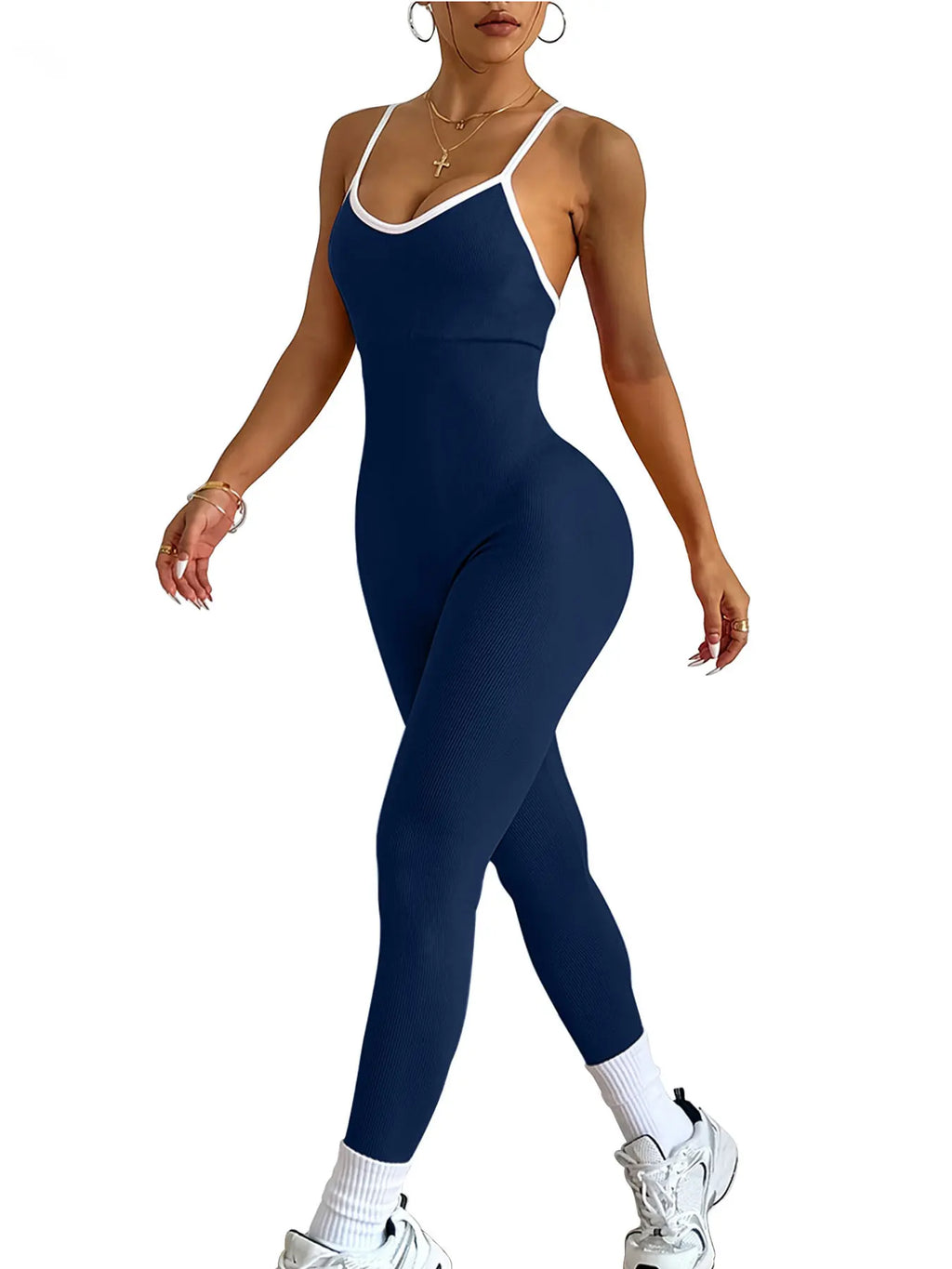 Ribbed Yoga Jumpsuit