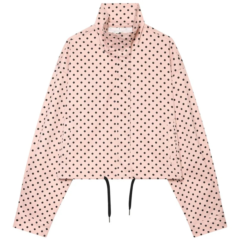 Polka Dot Bomber Jacket 🤍