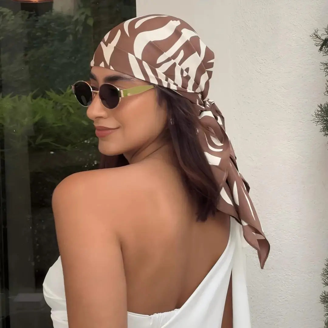 Retro Satin Scarf