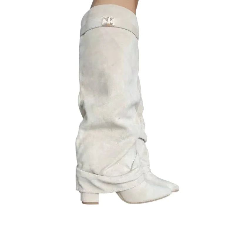 Pointed Knee High Boots 🤎
