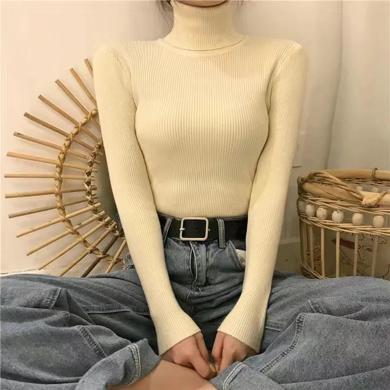 Soft Mock Neck Knit Top