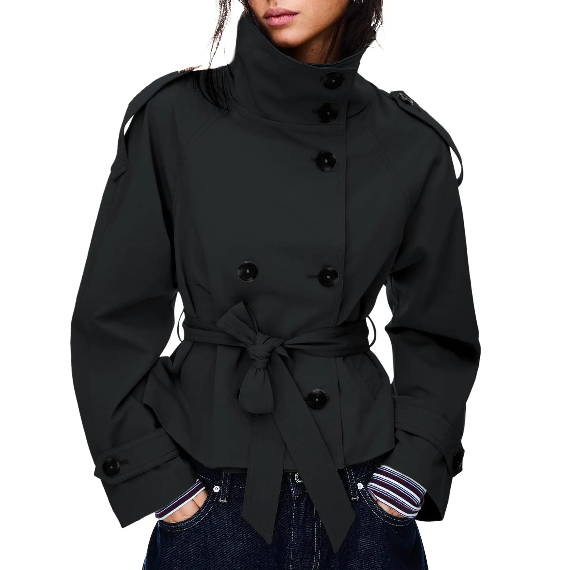 Cropped Trench Jacket 🤎