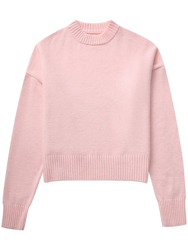 Soft Pink Knit Sweater