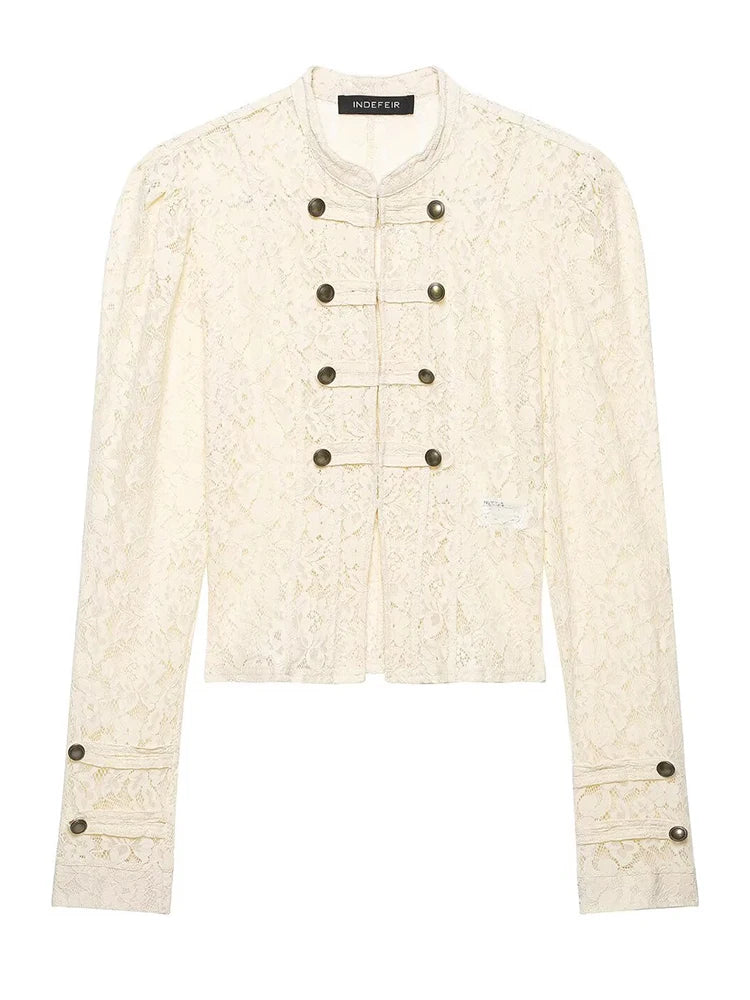Cropped Military Coat