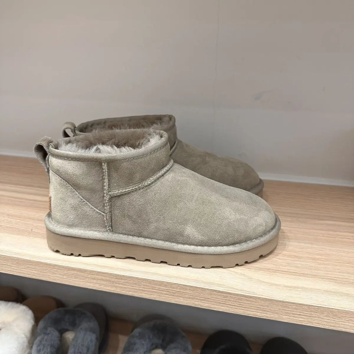 Mini Platform Boots Leather slippers