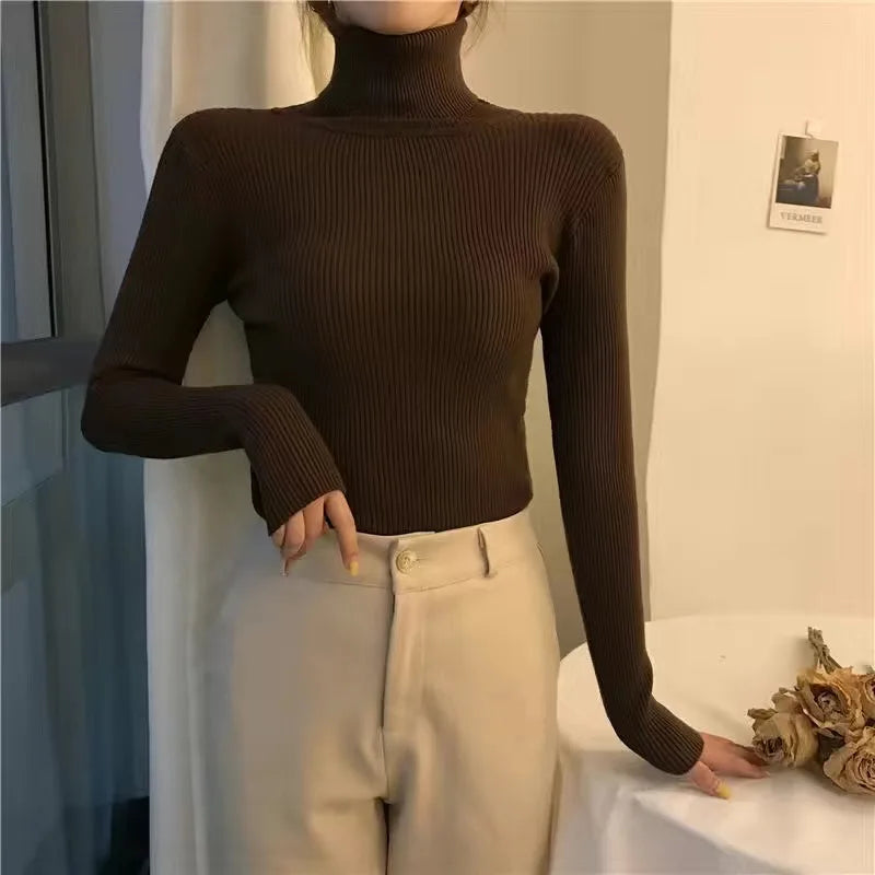 Soft Mock Neck Knit Top