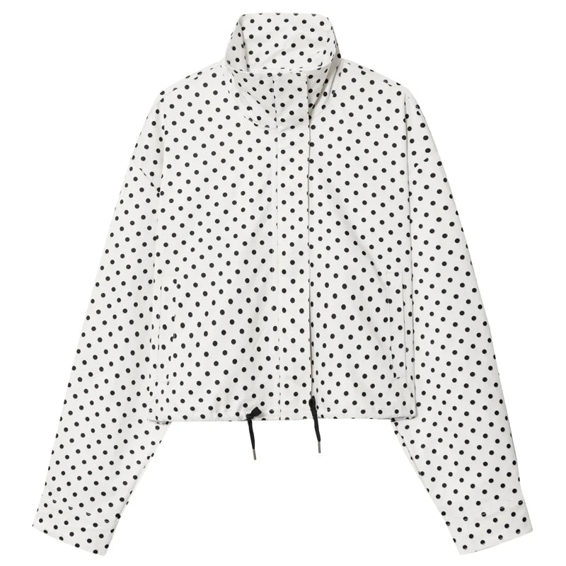 Polka Dot Bomber Jacket 🤍