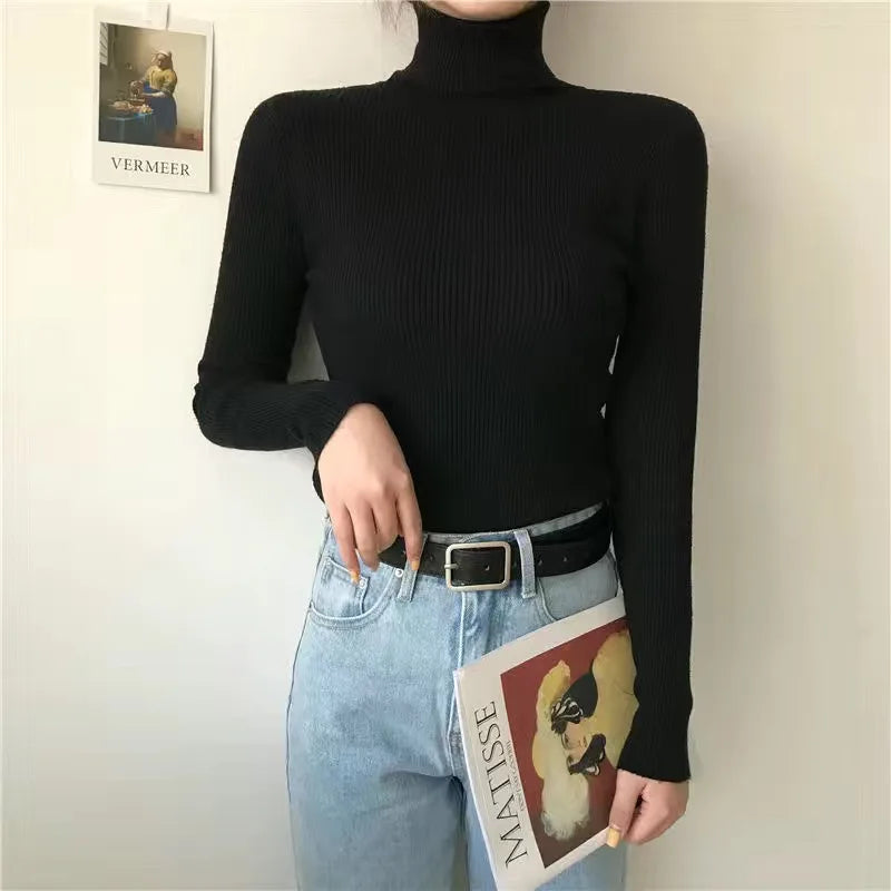 Soft Mock Neck Knit Top