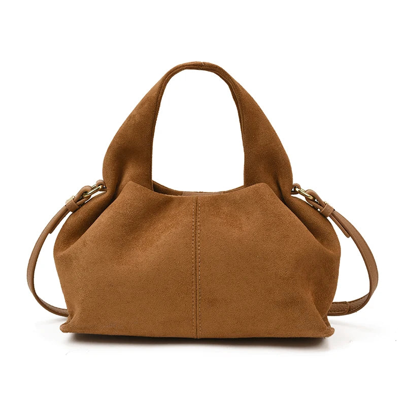 Dumpling Bag Retro Suede PU Leather Bag